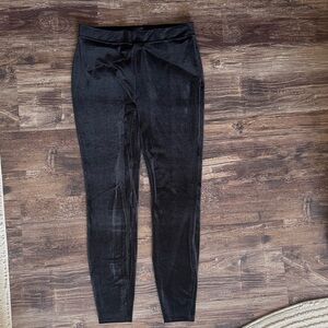 J. Crew Black Velvet Leggings